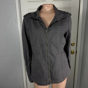 Prana Mayve Women's Jacket Medium Coat Full zip Cotton W2MAYV116 Outdoor CC12